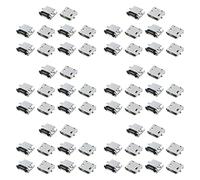 ISTOVO 60 Pcs Spare Parts Type B Micro-USB Female Jack Connector Port Socket