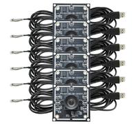 ISTOVO 6Pcs 100 Degree Camera Module 1MP OV9732 1280x720 USB Free Driver Manual Focus, with 2 Meter Cable for WinXP/7/8/10