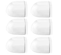 ISTOVO 6pcs Door Stops Floor Self-Adhesive Door Buffer Floor for Gluing Transparent, Floor Door Stopper No Drilling Wall Buffer Spare Parts Accessories