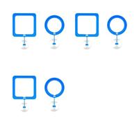 ISTOVO 6X Fish Feeding Ring Floating Food Feeder Circle with Suction Cup Easy to Install Aquarium Blue