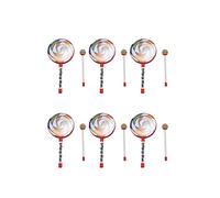 ISTOVO 6X Kids Percussion Lollipop Drum, 6Inch