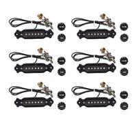 ISTOVO 6X Pre-Wired 6-String Single Coil Pickup Harness with Volume & Tone Pots for Electric Guitar Electric Box