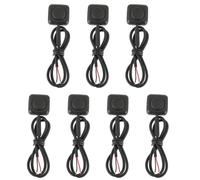 ISTOVO 7pcs Momentary Push Button on Off Switch 12V 24V Mini Button Switch for Car Horn, Industrial Control, Electronics Experiments