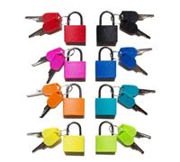 ISTOVO 8 Pack Locks Small Padlock with Key Luggage Gym Locker Lock Mini Colorful Padlock for Outdoor School Home A
