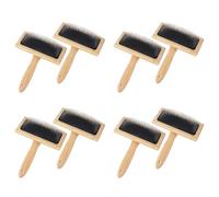 ISTOVO 8 PCS Wool Carders, 6.1InchX4.8Inch Large Hand Carders for Wool, Craft Wool Felt Mixing Tool, Pet Slicker Brush