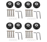 ISTOVO 8 Sets of Luggage Suitcase Replacement Wheels Axles Deluxe Repair Tool 50 x 20 x 6.1 mm