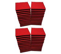 ISTOVO 96 Pcs Sound Insulation Board Acoustic Panel Studio Foam Wedge Fireproof Soundproof Cushion Wall Board,2.5 x 30 x 30cm