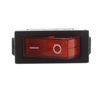 ISTOVO AC 16A/250V 20A/125V Red Light Illuminated On Off SPST Boat Rocker Switch x 5 Pcs
