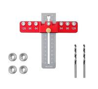 ISTOVO Adjustable Cabinet Hardware Doweling Jig Hole Locator Precise Woodworking Drill Guide for Drawer Cabinet