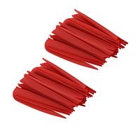 ISTOVO Arrows Vanes 4 Inch Plastic Fletching for DIY Archery Arrows 100 Pack