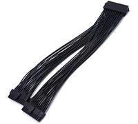 ISTOVO ATX 24Pin 1 to 2 Port Power Supply Extension Cable PSU Male to Female Splitter 24PIN Extension Cable