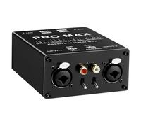 ISTOVO Audio Isolator for Live Broadcast Mixer Microphone, 2 Way XLR 6.5 Audio Current Eliminator, Common Ground Filter