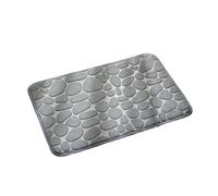 ISTOVO Bath Mat Cobblestone Bathroom Rugs Water Absorbent Bath Mats for Bathroom Machine Washable Bath Rugs(50X80cm,Grey) Easy Install Easy to Use