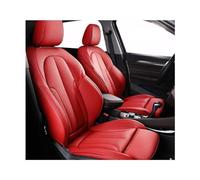 ISTOVO Car Seat Covers Set for Nissan Cube 2009-2024, Custom Leather Breathable Comfortable Seat Cover Interior Protectors Accessories,D/Red