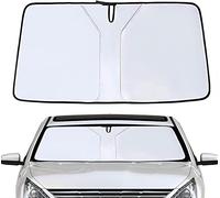 ISTOVO Car Windscreen Sun Shade for Audi A4/Avant (B6 B7 8E) 2000 2001 2002 2003 2004 2005 2006 2007 2008, Foldable Front Window Sunshades, Anti-UV Car Windshield Sun Shade,Silver