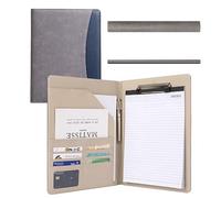 ISTOVO Clipboard Folder Combination, Storage Clipboard with Cover Suitable for Business School Office Meeting Notepad Plywood B