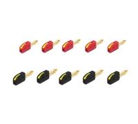 ISTOVO Electrical Test 10PCS 4mm Banana Plug High Current 32A Gold-Plated Quick Connect Connector