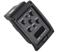 ISTOVO EQ-4T 4 Band Pickup EQ Preamp with Tuner for Acoustic Guitar with LCD Tuner and Volume Control Electric Guitar Preamplifier