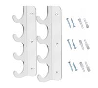 ISTOVO Fishing Rod Holder Detachable Wall Ceiling Fishing Pole Holder 4 Rod Positions Strong Load Bearing 2PCS