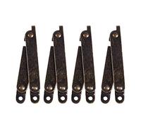ISTOVO Furniture Box Rotatable Folding Lid Support Hinge Bronze Tone 4Pcs