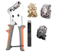ISTOVO Grommet Tool Kit with 10mm Eyelets Manual Machine Handheld Plier Metal Grommet for Leather Belt Clothes Craft Flag