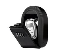 ISTOVO Key Lock Box Lock Box for Keys with Code Magntic Key Lock Box with 4 Digit Combination Magntic Key Lock Box Lock Box for Keys Black