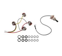 ISTOVO Lp Electric Guitar Pickups Circuit Wiring Harness 2T2V 500K Pots 3 Way Switch For Style Guitar