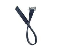 ISTOVO M.2 to Oculink 4i Extension Cable for M.2 Mkey NVME to SFF8611 Adapter Cable PCIe 4.0 X4 Gen4 Silver Plated Cable 20cm