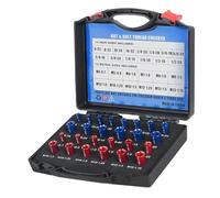 ISTOVO Nut and Bolt - 26PCS(14 Inch & 12 Metric) Identifier Gauge Set Bolt Sizing Gauges