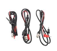 ISTOVO Oscilloscope Probes BNC to Alligator Crocodile Clips BNC to Mini Hook Leads BNC to Dual Stacking Banana Male Plug Cable