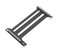 ISTOVO PCI-E 5.0 X16 Riser Cable Graphics Card Extension Cable 90° Mounting GPU Extension Cord Black