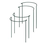 ISTOVO Plant Support Stake, 4-Pack Half Garden Plant Supports, Plant Support Ring, Garden Border Supports