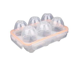 ISTOVO Portable Camping Shockproof and Leakproof 6 Eggs Carrier Container Case Eggs Carrier Holder Egg Storage Box Case
