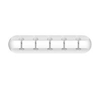 ISTOVO Power Cord Manager Fixed Chuck Headset Winder Self-Adhesive Mobile Phone Data Cable Plug Mouse Cable 5 Holes White