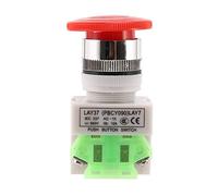 ISTOVO Red Mushroom Cap 1NO 1NC DPST Emergency Stop Push Button Switch AC 660V 10A