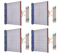 ISTOVO Reusable Water Writing Magic Cloth Inkless Chinese Calligraphy Set 12 Traditional Calligraphy Writing Brush Pens Set 1