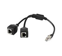 ISTOVO RJ45 Ethernet Splitter Cable,1 Male to 2 Female Ethernet Connector Cable Suitable Cat5, Cat6 LAN Ethernet Socket Adapter