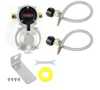 ISTOVO RV Propane Regulator with Hose, Heavy Duty 2-Tank Auto Changeover LP Propane Gas Regulator with Gauge