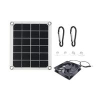 ISTOVO Solar Powered Fan Solar Panel IP65 Waterproof with Solar Exhaust Fan for Greenhouse, Shed, Chicken Coop Mini Ventilator Solar Panel Powered Fan