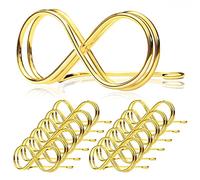 ISTOVO Table Number Holder Stands 12 Pack - Wedding Seating Labels Placecard Clips Photo Picture Cards Display Stand Gold