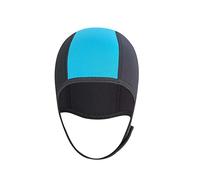 ISTOVO Thermal Swimming Cap,Neoprene Diving Hood Thermal Wetsuit Hooded Cap Swim Cap with Chin ,Scuba Swim Caps,on