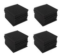 ISTOVO Wedge Acoustic Foam with Adhesive Tape 32 Pcs Soundproof Panels,Silencing Sponge