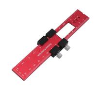 ISTOVO Woodworking Tools Ruler - Pocket Ruler Layout Tool Aluminum Precision Ruler with T-Track Metal Slide Stops 160mm