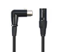 ISTOVO XLR Cable Right Angle Female XLR to Male Balanced 3 PIN Microphone Cable for Mixers,Speaker Systems