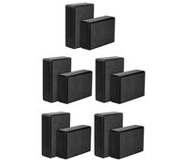 ISTOVO Yoga Blocks 10 Pack,23X15X7.6cm High Density EVA Foam Yoga Block Exercise Bricks,Eco Friendly &,Black