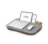 Istudyniture Lap Desk | Portable Laptop Desk & Stand - Fits Up to 17 inch - Washable Cushion, Built-in Phone Holder - for Bed, Couch, Sofa, Floor - Writing, Reading, Home Office - Large, Coffee