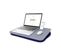 ISTUDYNITURE(Large) - Lap Desk with Cushion, Fits up to 17 in Laptop, Removable and Washable, for Bed, Couch, Home Office, Navy Blue