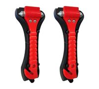 ISTUSHEWILL 2 Pack Car Emergency Escape Window Break Hammer Safety Seat Belt Cutter Tool, Car Safety Hammer with Sharp Seat Belt Cutter, Double-Ended Escape Life-Saving Hammer Tool