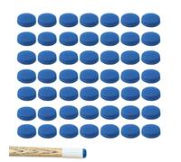 ISTUSHEWILL 50 Pcs 10mm Pool Tips Leather Snooker Tips for for Pool Cues and Snooker Cue Blue