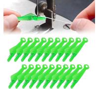 ISTUSHEWILL 60pcs Fish Mouth Sewing Machine Needle Threader - Auto Needle Threader for Beginners DIY Apparel Sewing Accessories Threader for Sewing Machine